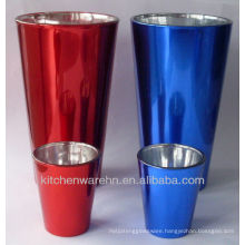 High quality High & Shot plated glass cup/plated drinking glass/whisky cups